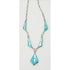 DM Begay Jewelry Navajo Artist DM Begay Sterling Turquoise Modernist Necklace Circa 1990s