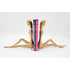 Dolbi Cashier Bookends Superb Dolbi Cashier Solid Brass Female Model Sculptural Bookends Circa 1986
