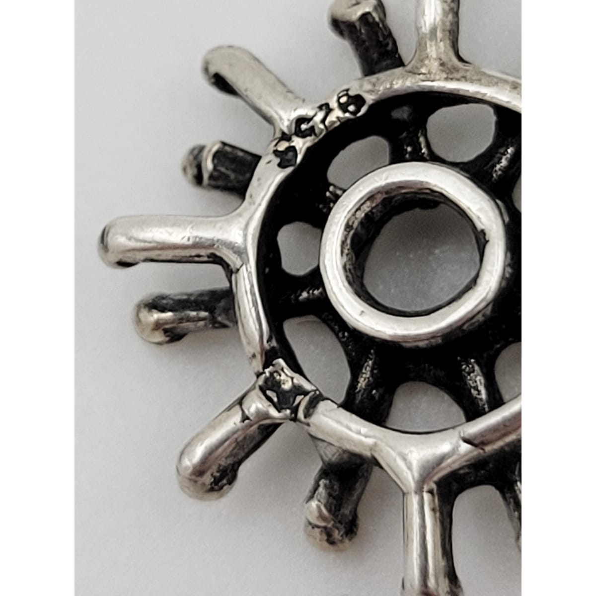 E + P Studio Norway Jewelry RARE Norway Studio E+P Sterling Abstract MOD Brutalist Dangle Earrings 1960s