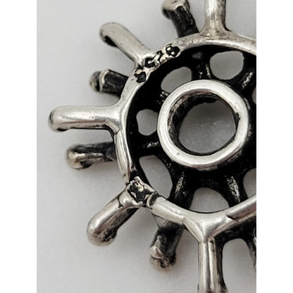 E + P Studio Norway Jewelry RARE Norway Studio E+P Sterling Abstract MOD Brutalist Dangle Earrings 1960s