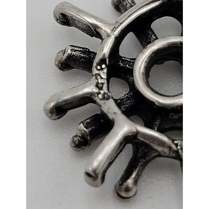 E + P Studio Norway Jewelry RARE Norway Studio E+P Sterling Abstract MOD Brutalist Dangle Earrings 1960s