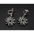 E + P Studio Norway Jewelry RARE Norway Studio E+P Sterling Abstract MOD Brutalist Dangle Earrings 1960s