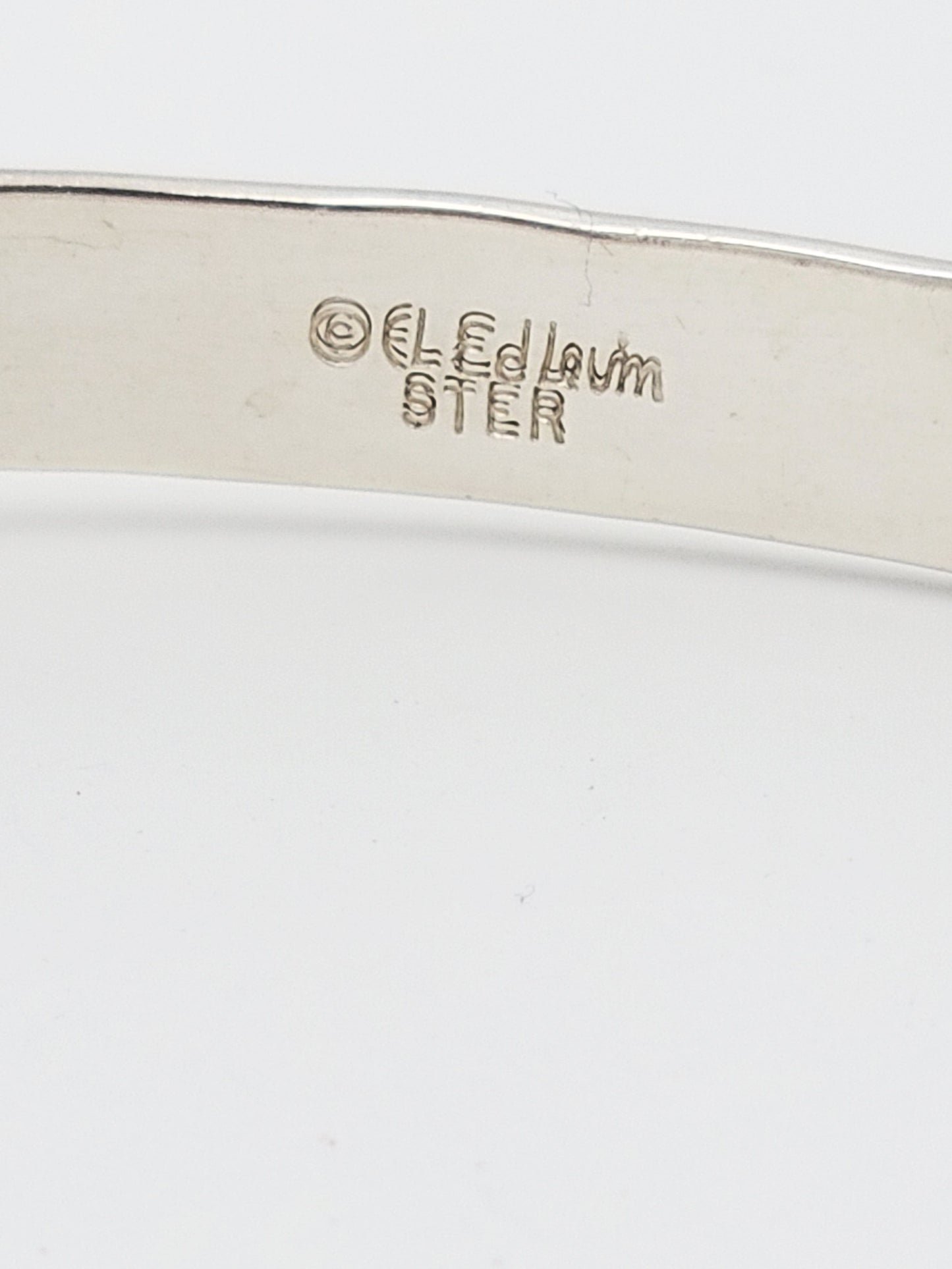 Ed Levin Jewelry Designer Ed Levin's Iconic Patented HTF Sterling Modernist Slide Bangle 70/80s