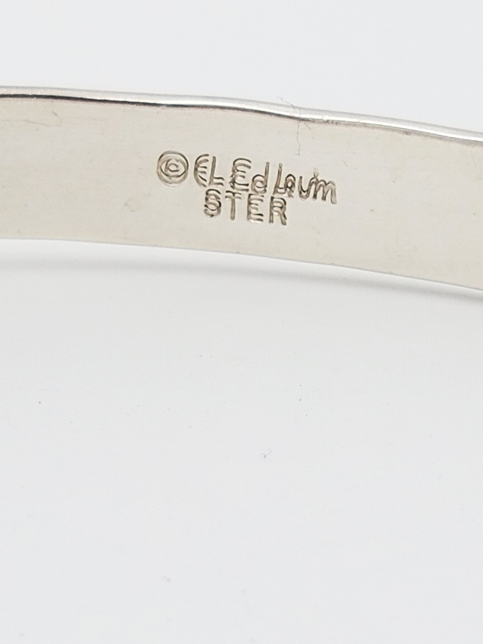 Ed Levin Jewelry Designer Ed Levin's Iconic Patented HTF Sterling Modernist Slide Bangle 70/80s