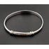 Ed Levin Jewelry Super Rare Ed Levin Hammered Sterling Silver Modernist Slide Bracelet 1950s