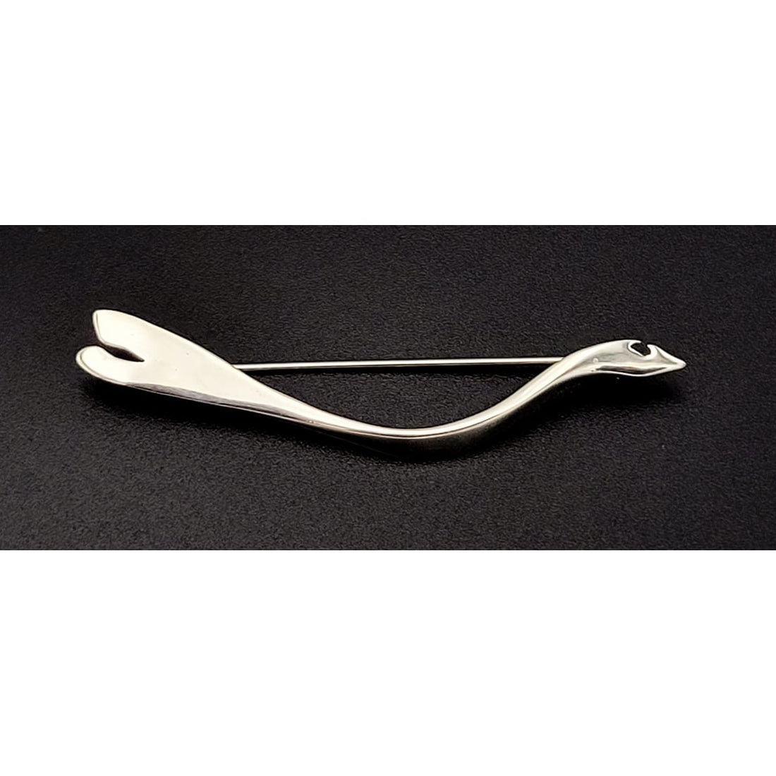 Ed Levin Jewelry Vintage Estate Ed Levin Abstract Modernist Bird in Flight Sterling Brooch Circa 1960s