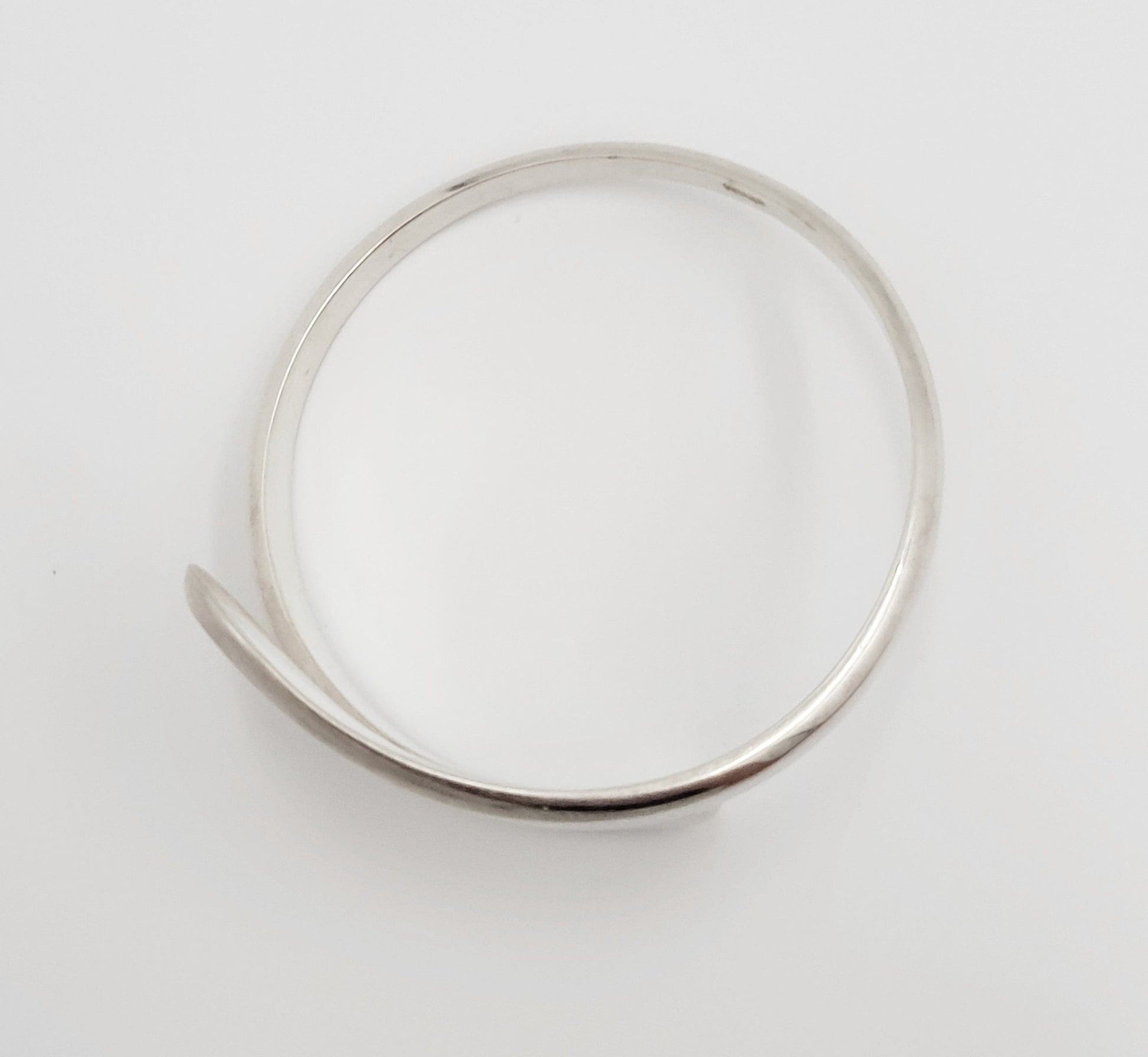 Einar Sorensen Jewelry Rare Danish Designer Einar Sorensen HEFTY Sterling Modernist Bangle Circa 1960s