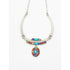Etsitty Jewelry NAVAJO Elizabeth Etsitty Sterling Multi-Precious Stone Large Statement Necklace