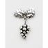 Georg Jensen Jewelry Danish Designer Georg Jensen Sterling 3-D Grapes Dangle Brooch 