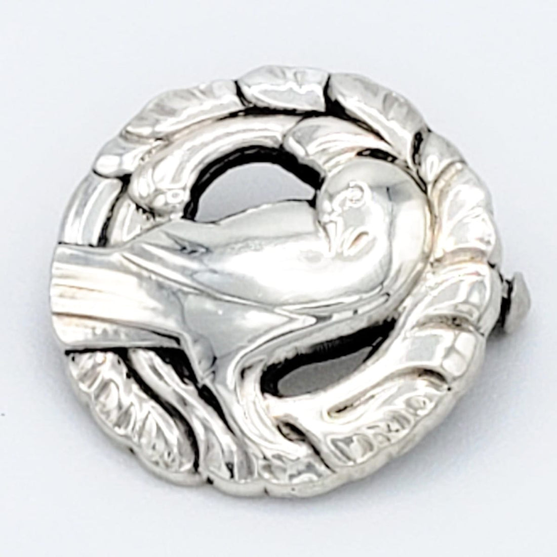 Georg Jensen Jewelry Danish Designer Georg Jensen Sterling Art Deco Bird Brooch 