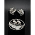 Georg Jensen Jewelry RARE 1940s La Paglia Georg Jensen USA Acorns Converter Brooch & Earrings Set