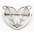 Georg Jensen Jewelry Vintage Designer Georg Jensen Denmark Heart Vines Sterling Brooch 
