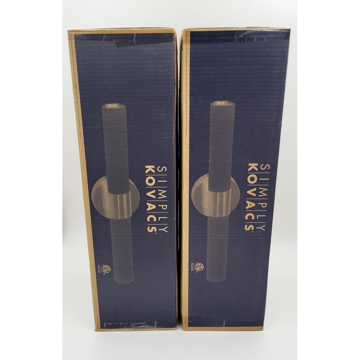 George Kovacs Lamps SET/2 George Kovacs Saber 2 Brushed Nickel Light Bath Bar Opal Glass Shade BNIB!