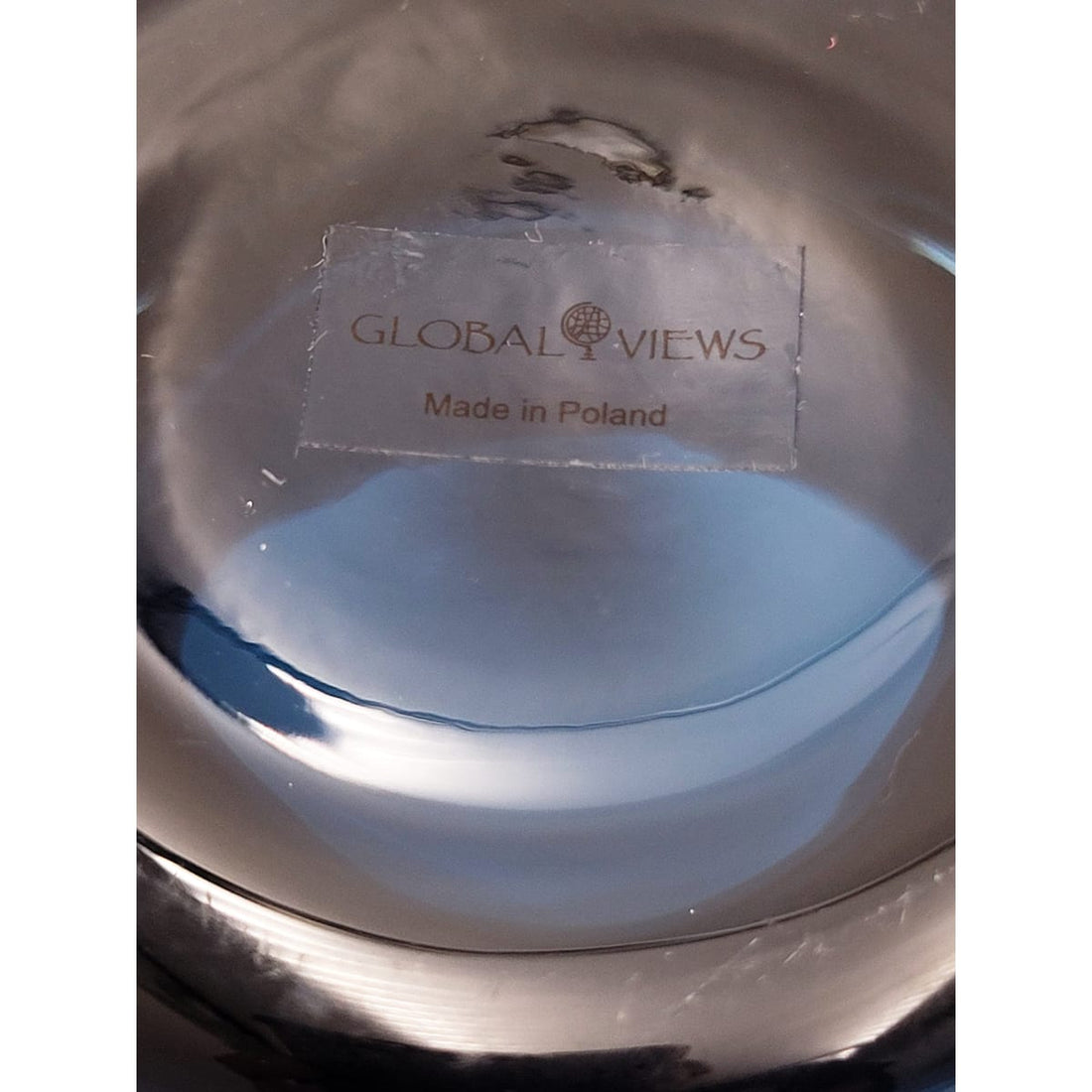 Global Views Home Decor Designer Global Views Large 2 Piece Blown Glass Amber Over Cobalt Vase 2018