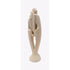Haeger Sculpture TALL Haeger Rendezvous Lovers Standing Couple 21" Textured Ivory Ceramic Sculpture