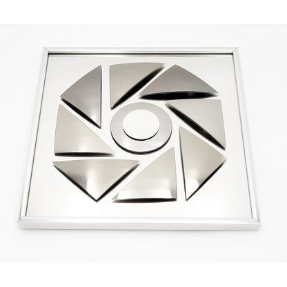 Hal Bienenfeld Industries Mirror Superb Hal Bienenfeld NYC Abstract Modernist Op Art Wall Mirror Circa 1970s