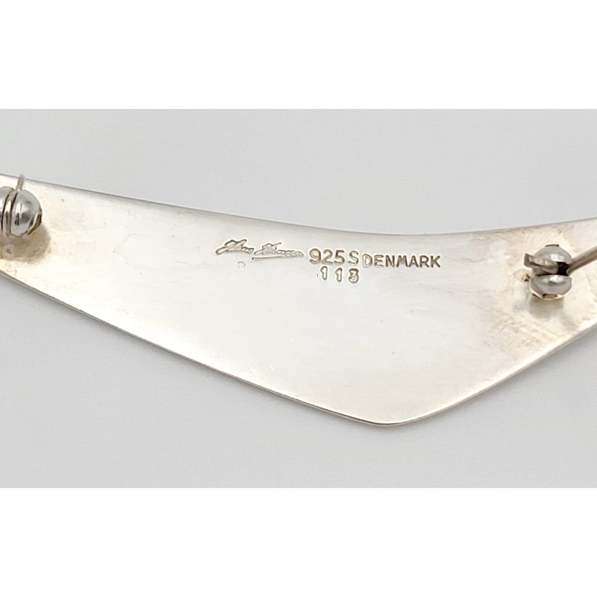 Hans Hansen Jewelry Hans Hansen Denmark Modernist Sterling LARGE Boomerang 