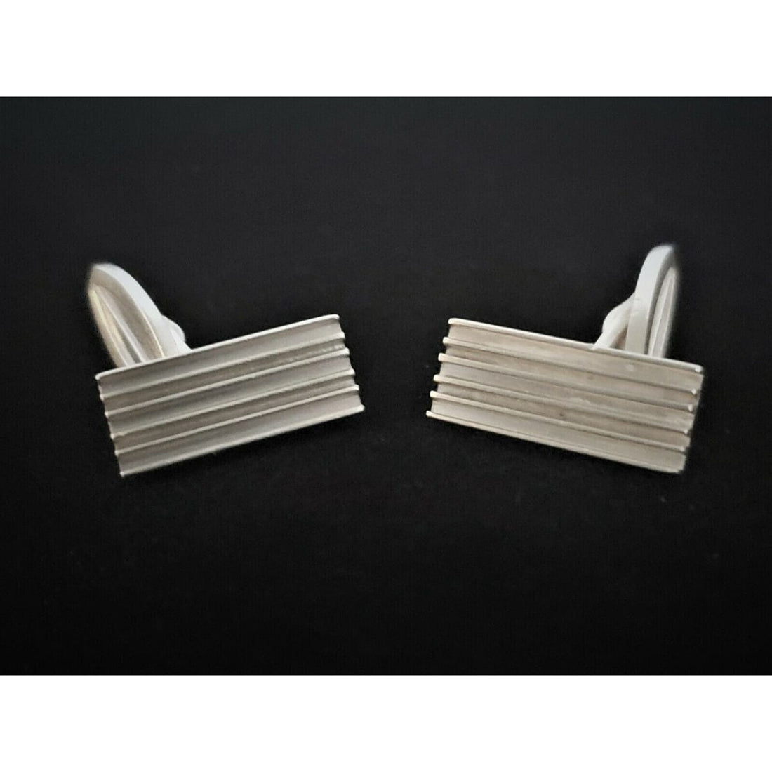 Hans Hansen Jewelry VNTG 925SS Hans HANSEN Denmark Signed Cufflinks 30s-40s Danish Modern Rare Find!