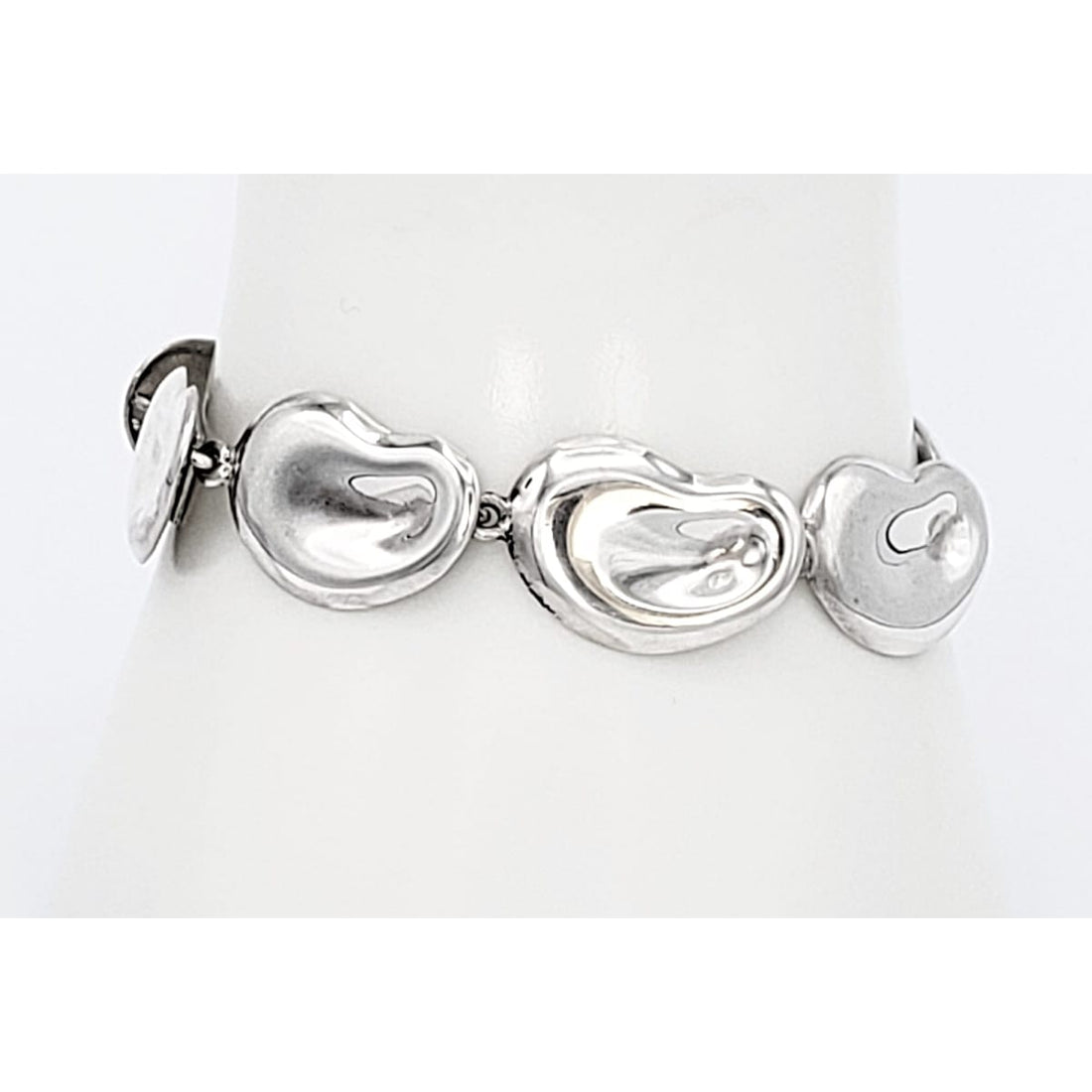 Hansen Denmark Jewelry Rare Danish Jens Tage Hansen Sterling Abstract Modernist BEAN Bracelet 50s/60s