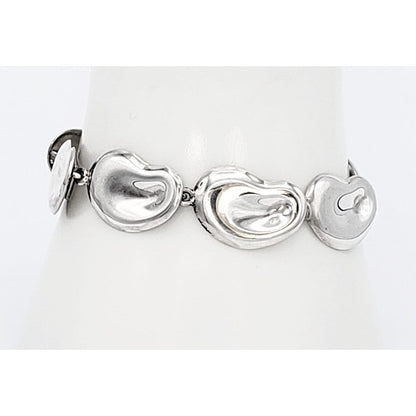 Hansen Denmark Jewelry Rare Danish Jens Tage Hansen Sterling Abstract Modernist BEAN Bracelet 50s/60s