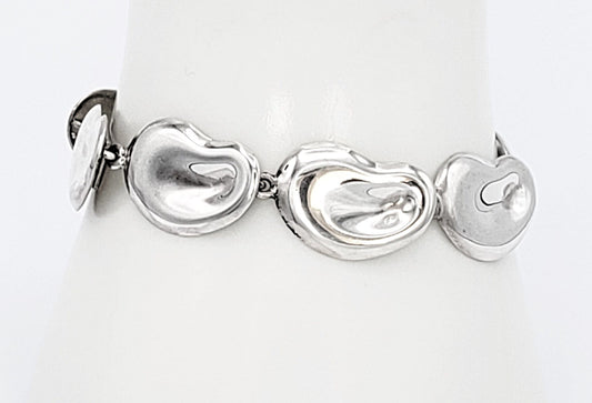 Hansen Denmark Jewelry Rare Danish Jens Tage Hansen Sterling Abstract Modernist BEAN Bracelet 50s/60s