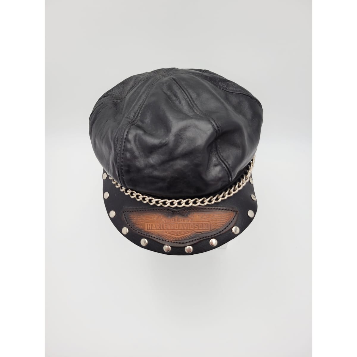 Harley Davidson Hats Vintage Designer Harley Davidson Leather Cap