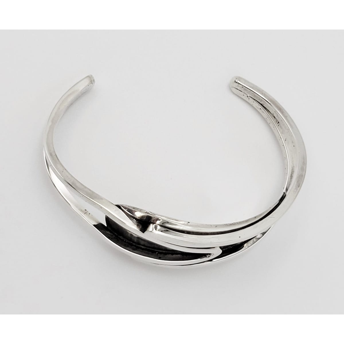 Henry Steig Jewelry Iconic Designer Henry Steig Sterling Abstract Modernist Studio Cuff Rare 1950s