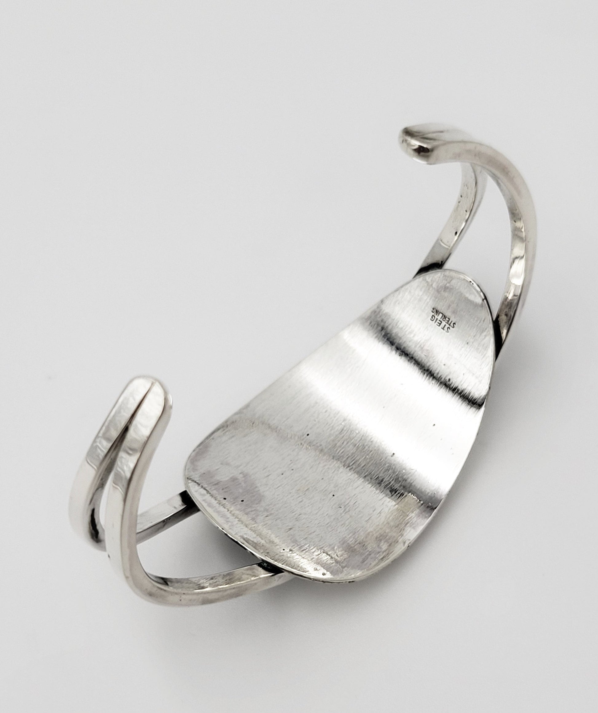 Henry Steig Jewelry Iconic Designer Henry Steig Sterling Abstract Modernist Studio Cuff Rare 1950s