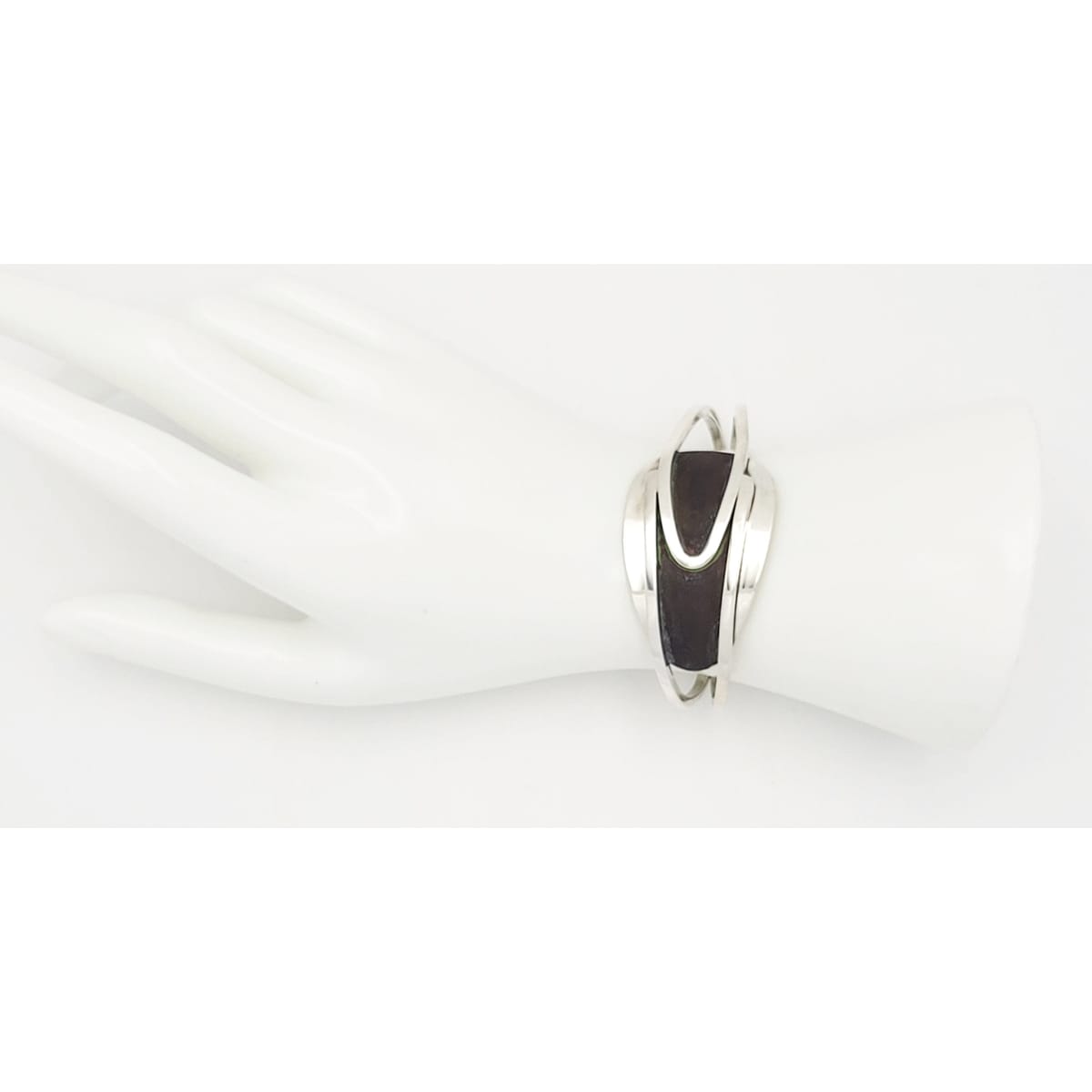 Henry Steig Jewelry Iconic Designer Henry Steig Sterling Abstract Modernist Studio Cuff Rare 1950s