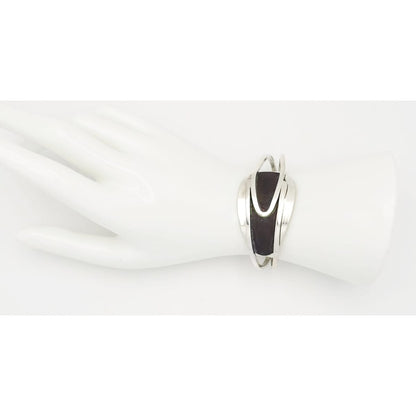 Henry Steig Jewelry Iconic Designer Henry Steig Sterling Abstract Modernist Studio Cuff Rare 1950s