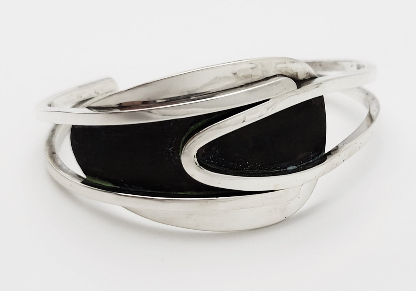 Henry Steig Jewelry Iconic Designer Henry Steig Sterling Abstract Modernist Studio Cuff Rare 1950s