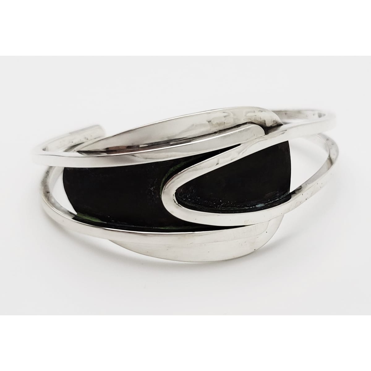 Henry Steig Jewelry Iconic Designer Henry Steig Sterling Abstract Modernist Studio Cuff Rare 1950s