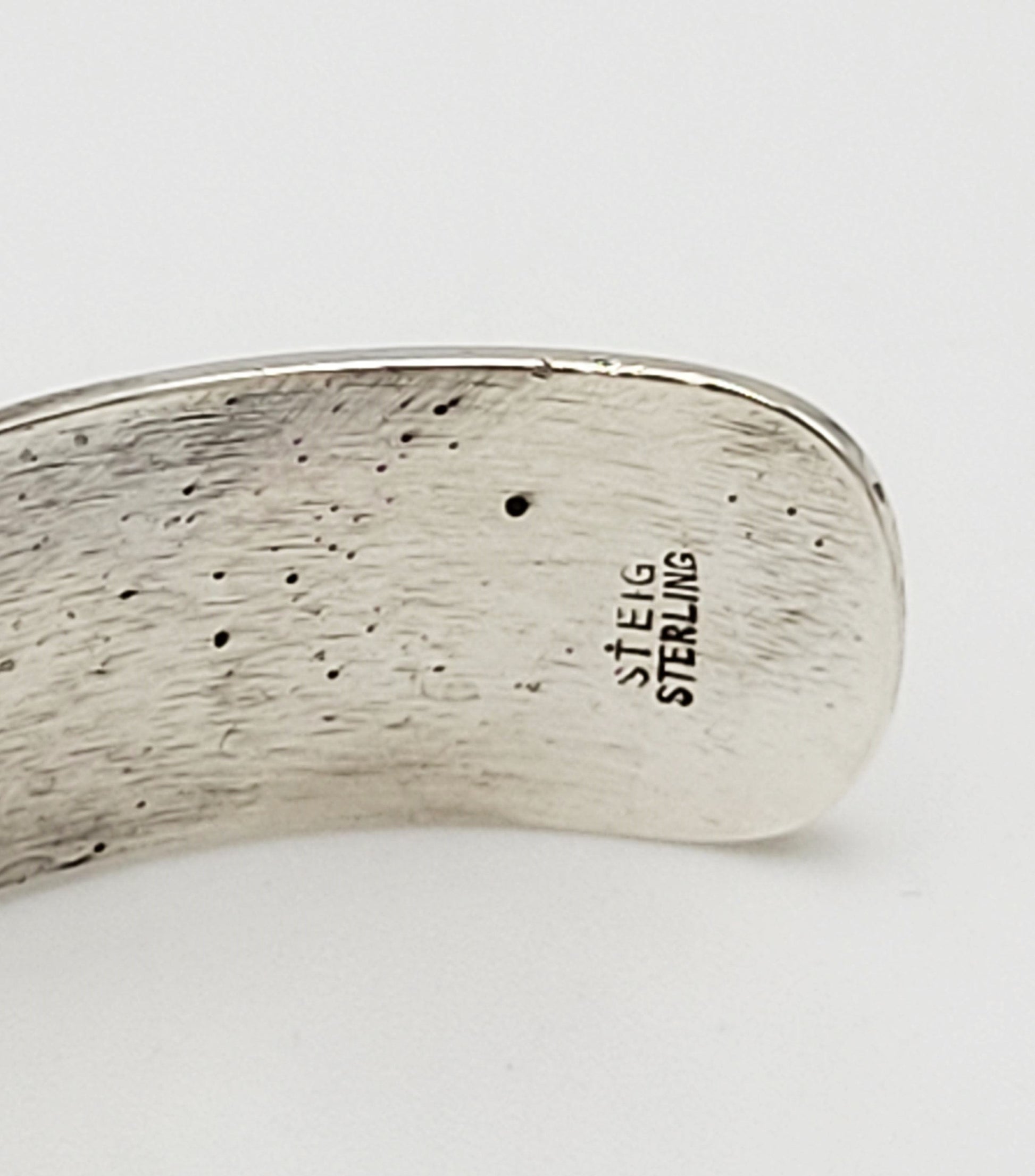 Henry Steig Jewelry Rare Designer Henry Steig Sterling Abstract Modernist 3-D Cuff Bracelet 1950s