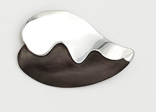 Henry Steig Jewelry Superb US Designer Henry Steig Sterling Abstract Modernist Brooch Circa 1950s-60s