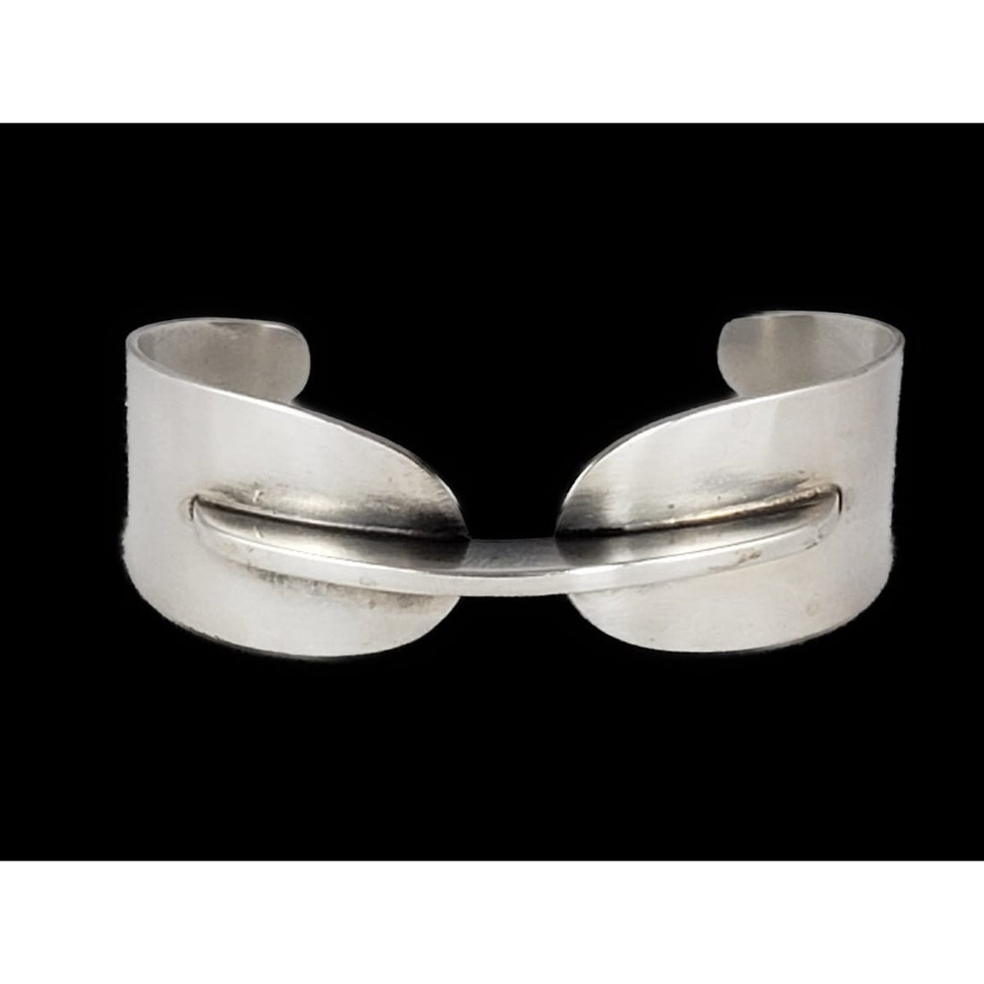 Henry Steig Jewelry VNTG 925 Sterling Silver Henry STEIG New York Modernist Studio Cuff RARE 1950s