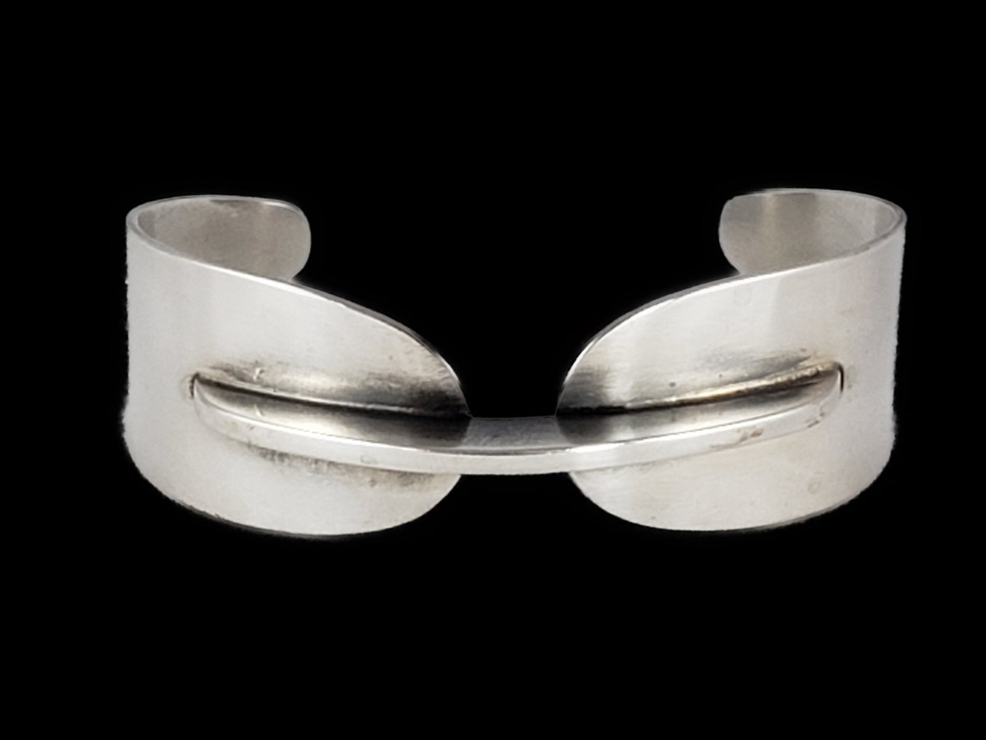 Henry Steig Jewelry VNTG 925 Sterling Silver Henry STEIG New York Modernist Studio Cuff RARE 1950s