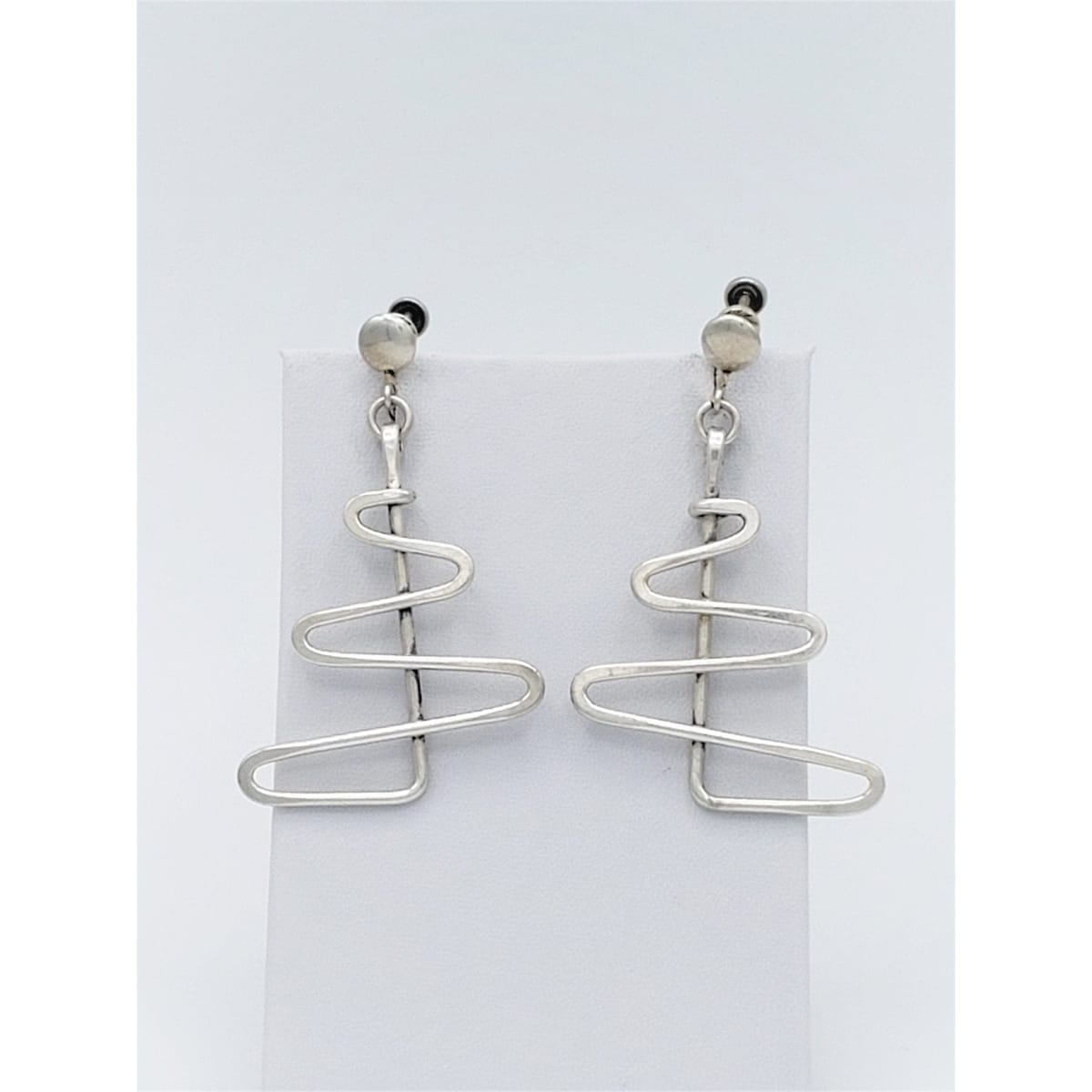 Henry Steig Jewelry VNTG 925S American Modernist Henry Steig LARGE Abstract Dangle Earrings RARE