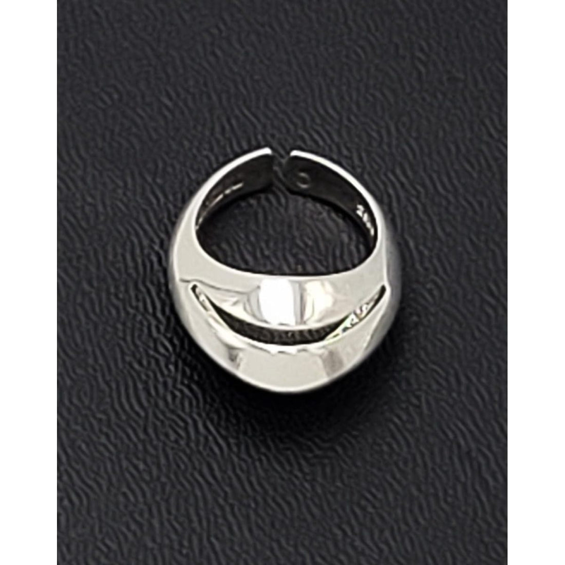 Hermann Siersbol Jewelry Danish Hermann Siersbol Modernist Sterling Domed Cocktail Ring 1960s