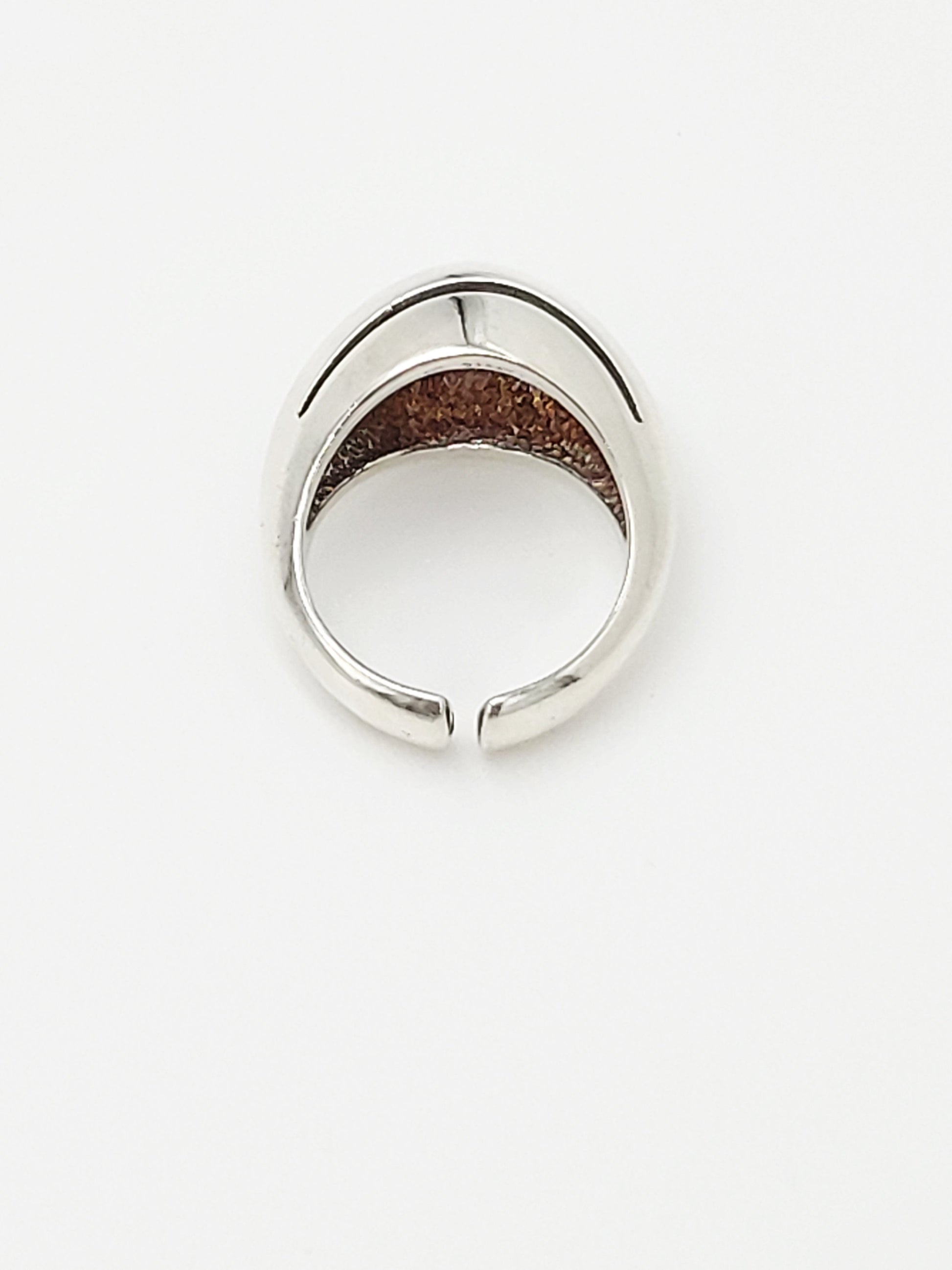 Hermann Siersbol Jewelry Danish Hermann Siersbol Modernist Sterling Domed Cocktail Ring 1960s