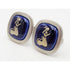 Hermann Siersbol Jewelry Designer Hermann Siersbol Denmark Angels Sterling Enamel Cufflinks 40s/50s