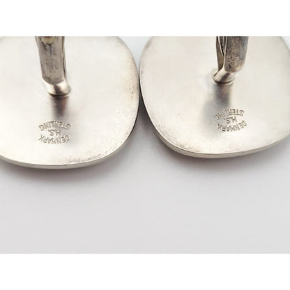 Hermann Siersbol Jewelry Designer Hermann Siersbol Denmark Angels Sterling Enamel Cufflinks 40s/50s