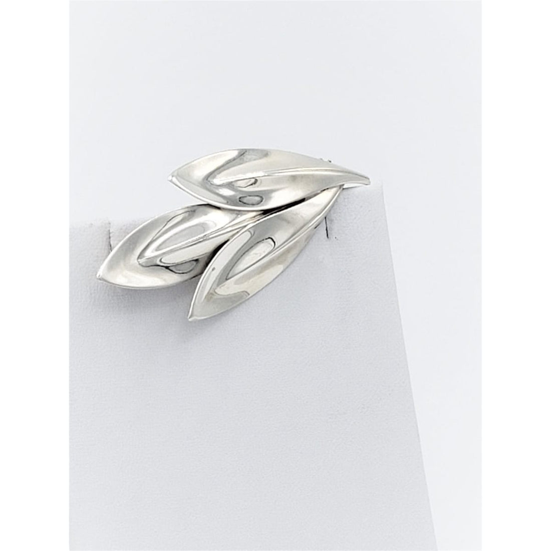 Hermann Siersbol Jewelry Designer Hermann Siersbol Denmark Sterling Modernist Leaves Brooch Pin 1950s