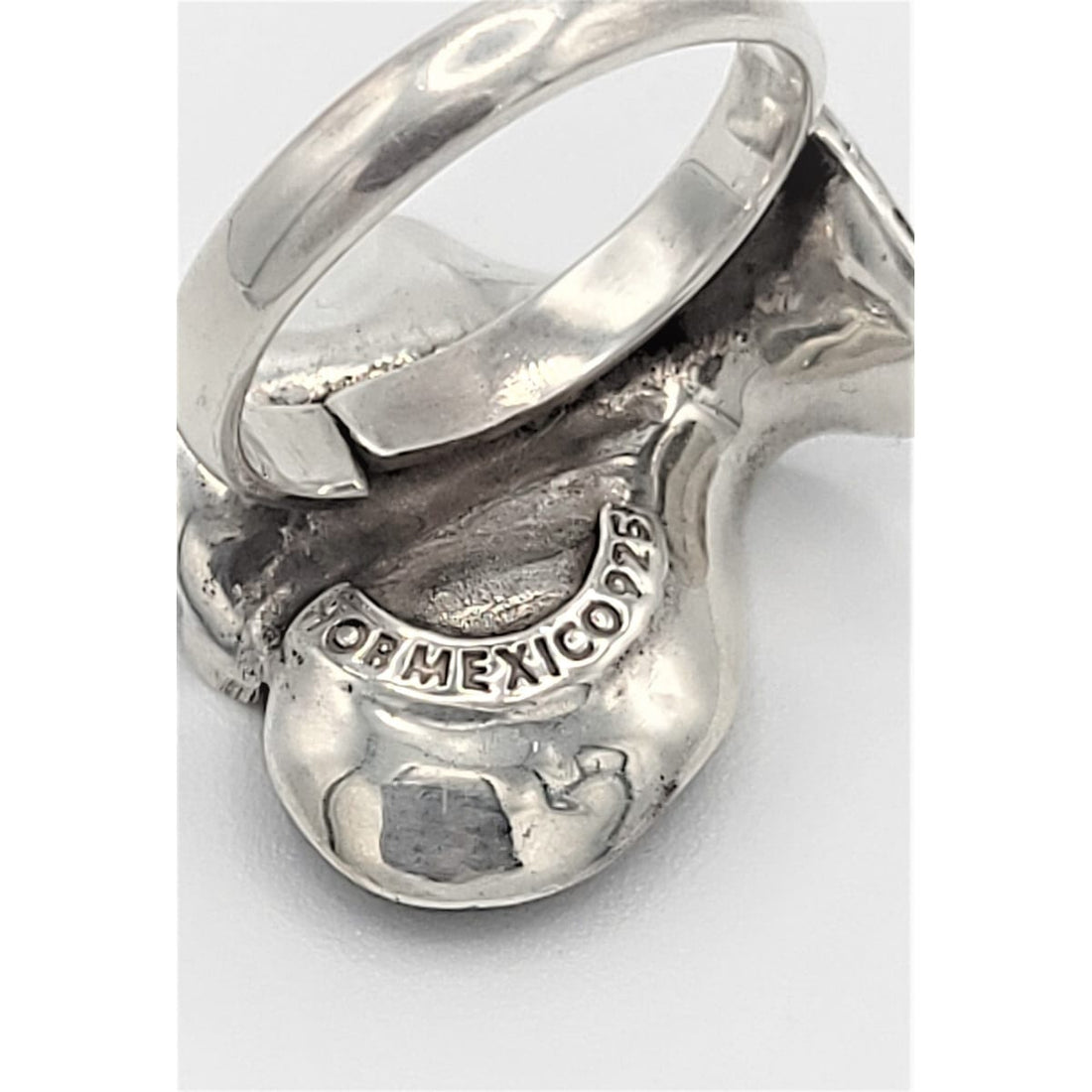 HOB Jewelry Designer HOB Mexico New York Abstract Mod Flower Sterling Cocktail Ring 1980s