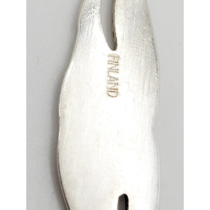 Hopeakeskus Oy - Kultakeskus Oy Jewelry Hopeakeskus Oy Finland Lily of the Valley Silver Pendant Sterling Necklace 62-75