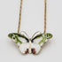 Hroar Prydz Jewelry Hroar Prydz Norway Sterling & Guilloche Enamel Butterfly Necklace 20/30s