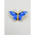 Hroar Prydz Jewelry Norwegian Designer Hroar Prydz Sterling & Blue Enamel Butterfly Brooch 20s/30s