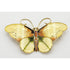 Hroar Prydz Jewelry Norwegian Designer Hroar Prydz Sterling Enamel Butterfly HUGE Brooch 20s/30s