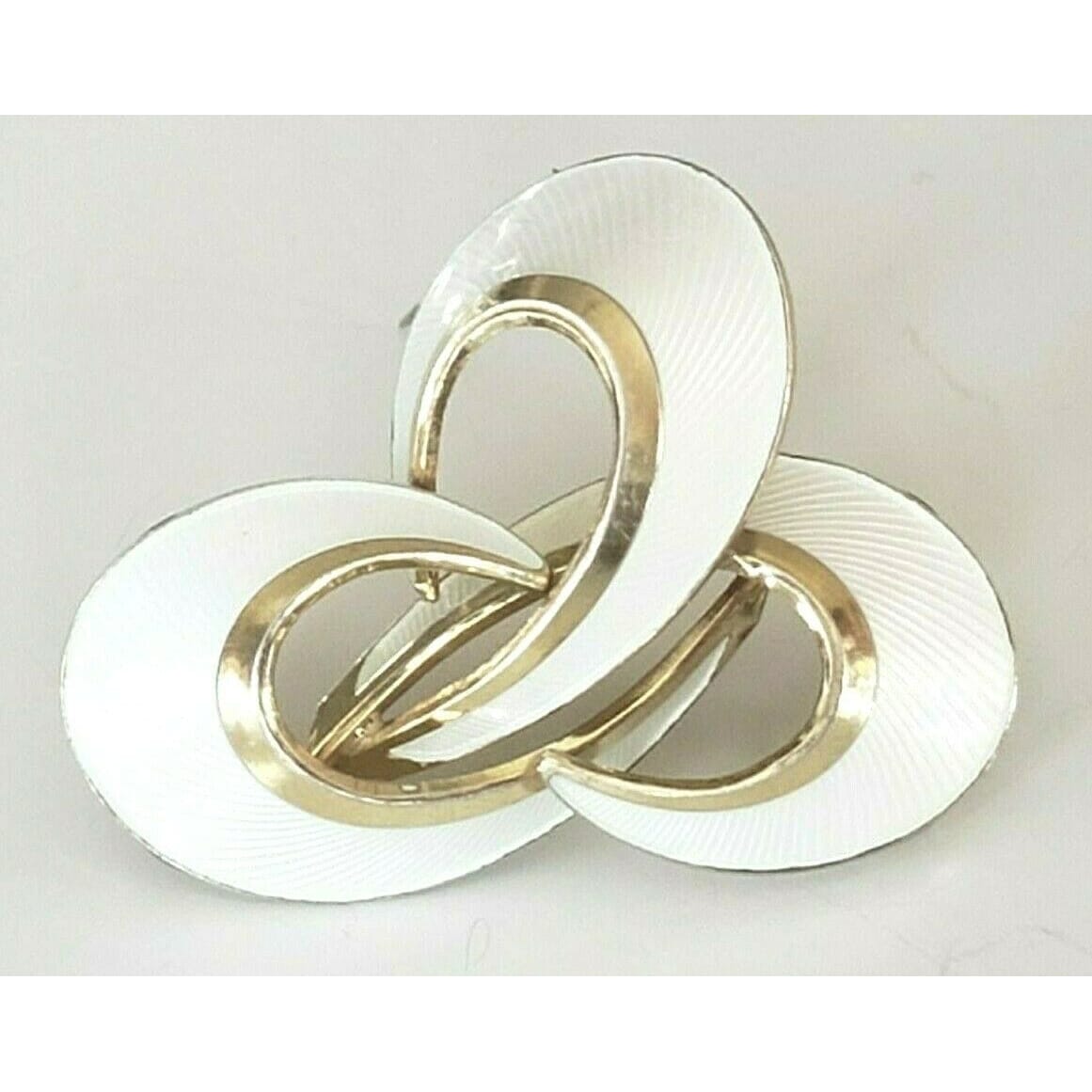 Hroar Prydz Jewelry Hroar PRYDZ Norway Designer Sterling Enamel Modernist Art Deco Brooch 1940s (Copy)