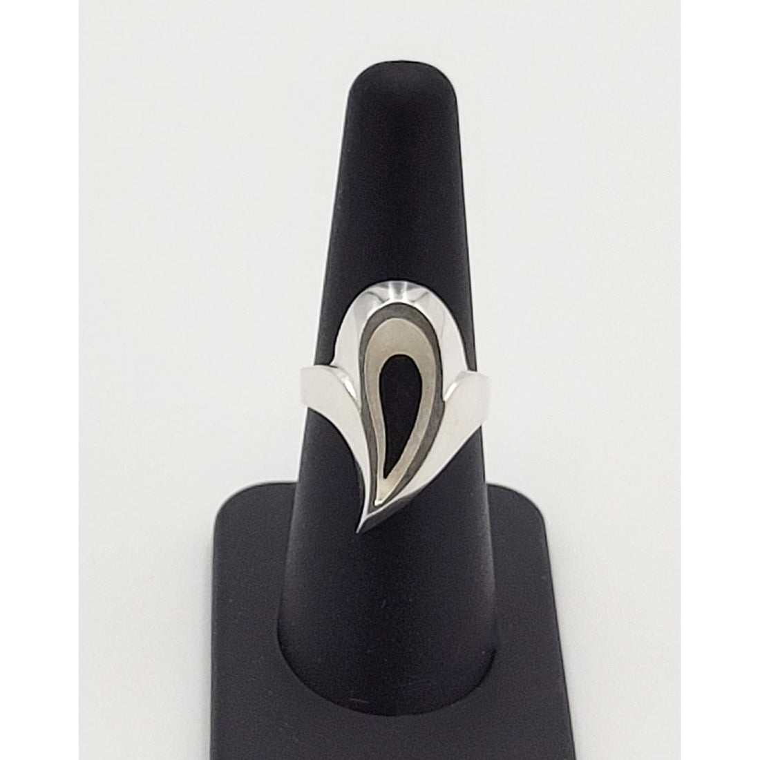 Ibsen &amp; Weeke Jewelry Danish Designers Ibsen Weeke Sterling Abstract Modernist Tear Drop Ring 1960s