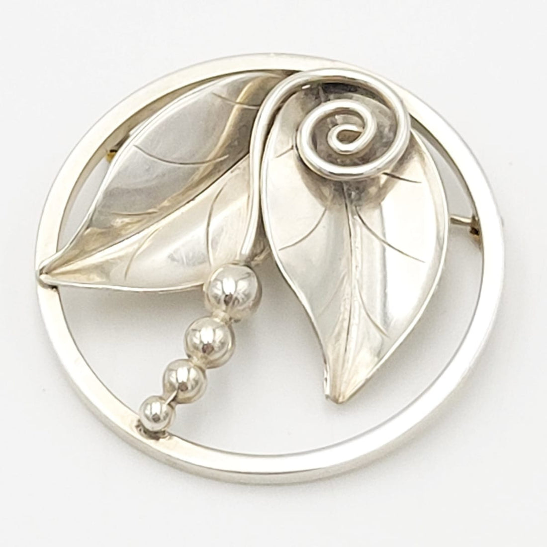International Sterling Jewelry RARE LaPaglia Georg Jensen Sterling Opening Flower 